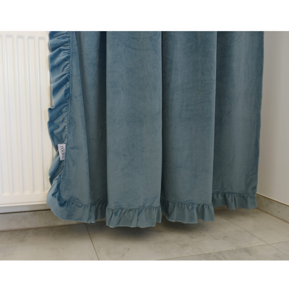 Zasłona Na Okno Okna Z Falbanką Do Salonu Sypialni 150X250 Cm Szmaragd