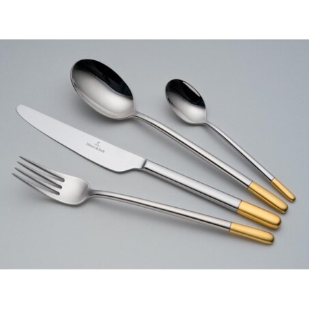 Zestaw sztućców Ella partially gold plated, 30 el, Villeroy & Boch