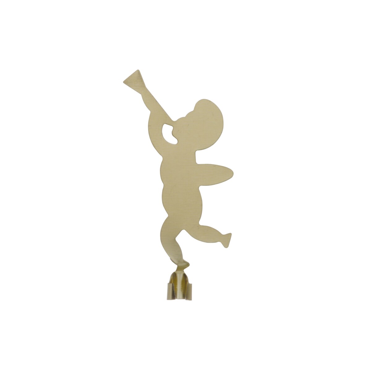 Metalowy świecznik z karuzelą na świece stożkowe, 28 cm