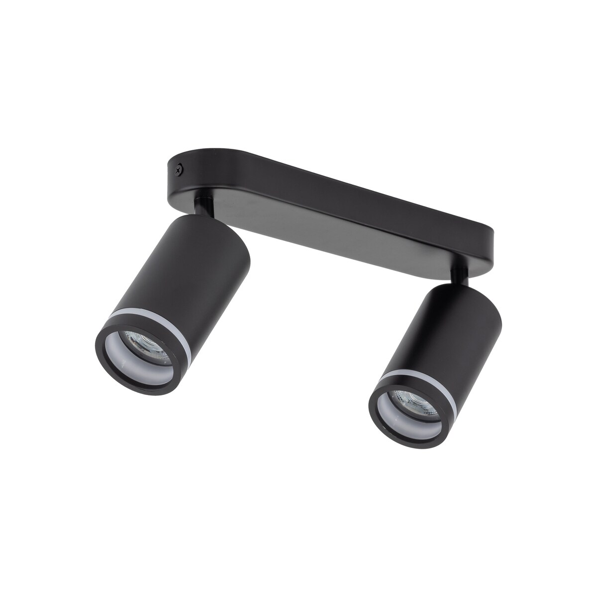 Lampa sufitowa reflektor spot podwójny JET BLACK 6912 TK Lighting GU10 czarna regulowana metalowa do salonu kuchni korytarza
