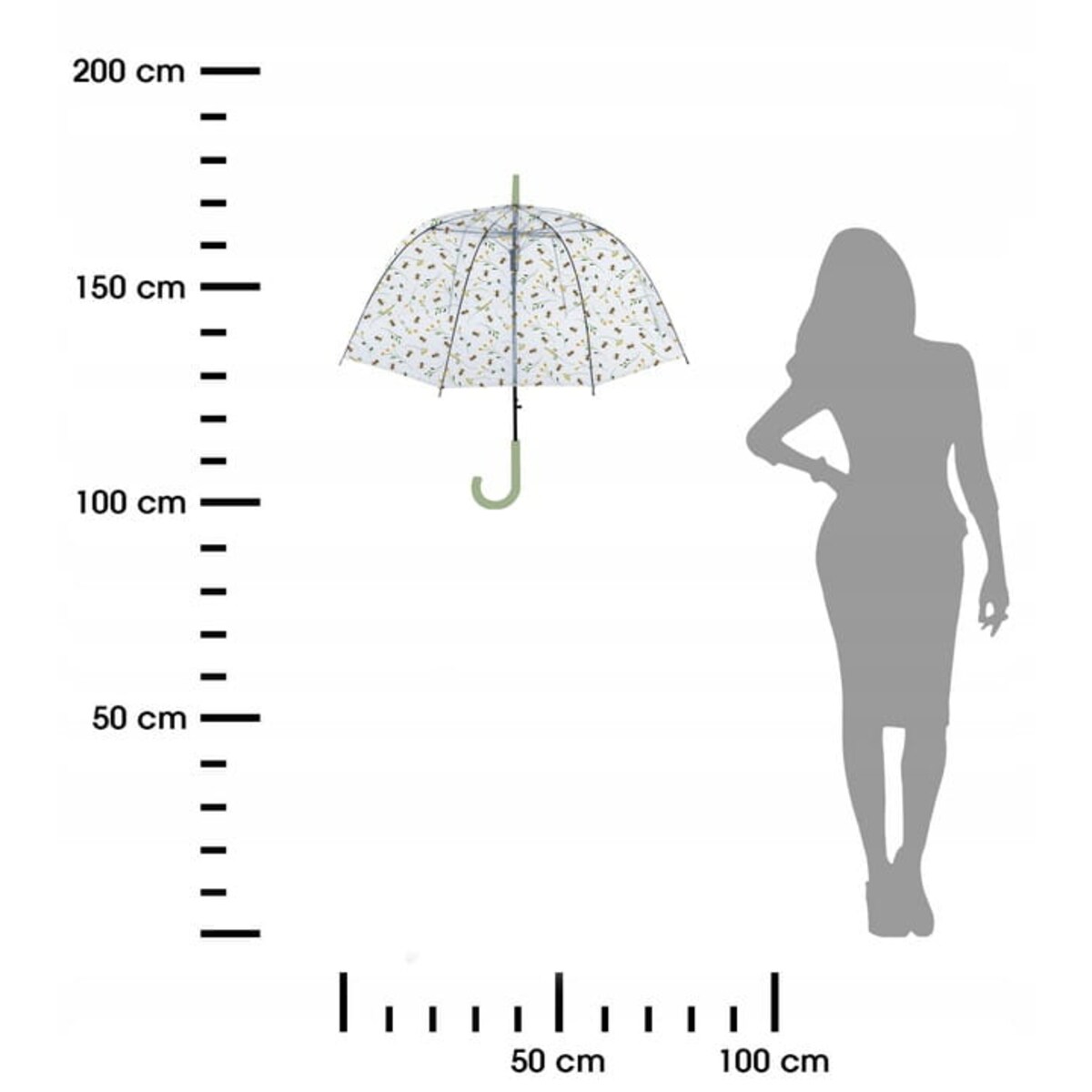 Parasol transparentny pszczoły 83 cm