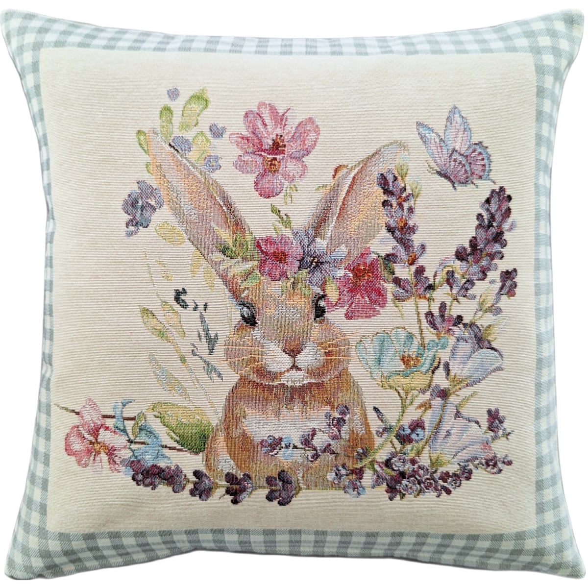 Poszewka Na Poduszkę Jasiek 45X45 Cm Żakardowa Dekoracyjna Ozdobna Wielkanocna