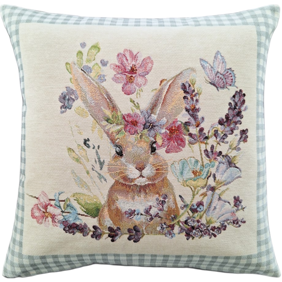 Poszewka Na Poduszkę Jasiek 45X45 Cm Żakardowa Dekoracyjna Ozdobna Wielkanocna