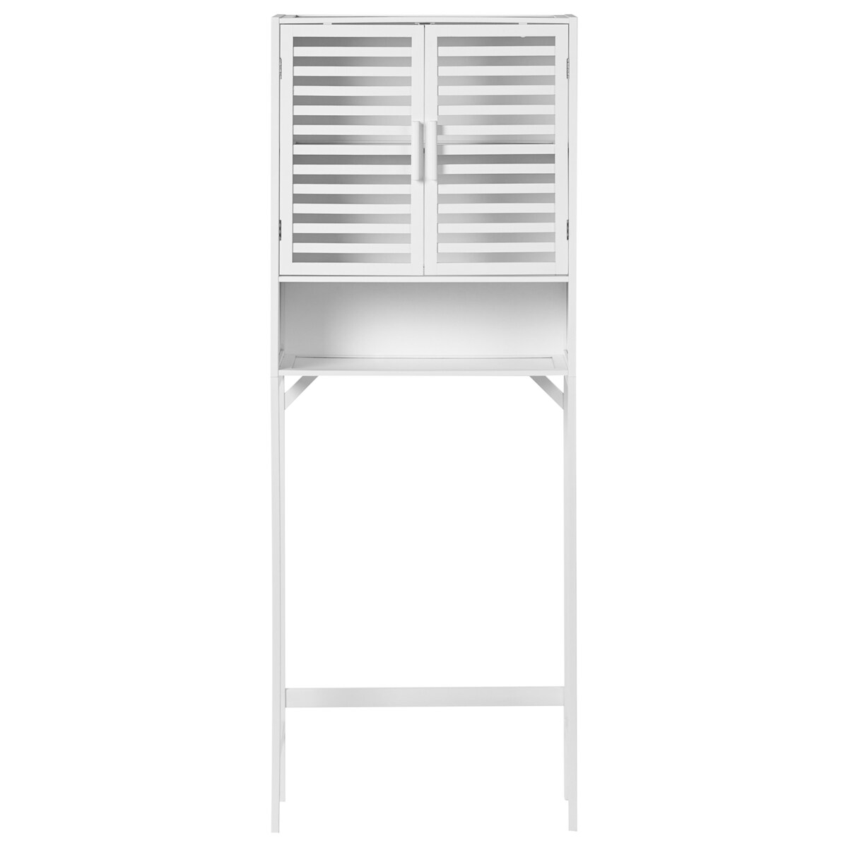 Szafka łazienkowa OKARCHE Bambus 63 cm Biały
