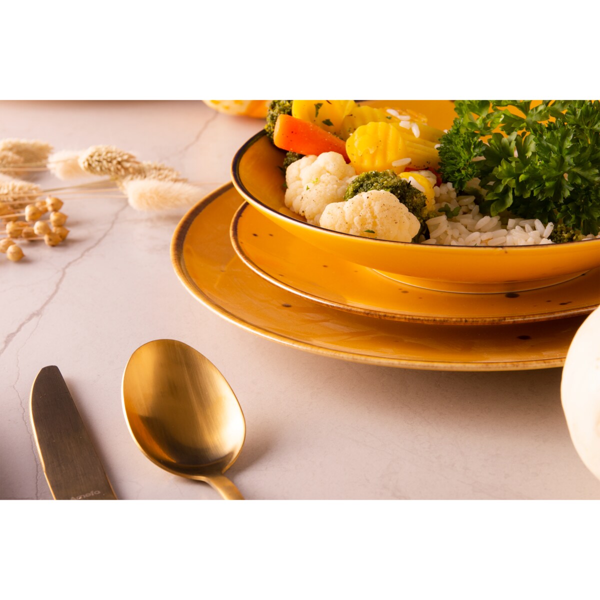 Konsimo ALUMINA Serwis obiadowy 6os. (18el.)