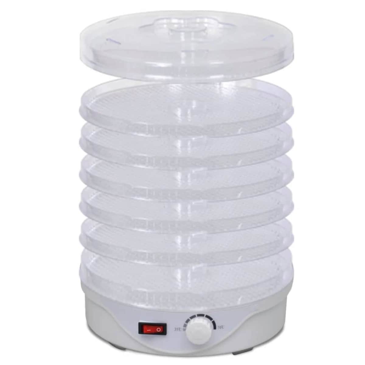 vidaXL Suszarka do żywności, okrągła, z 6 tacami, 250 W
