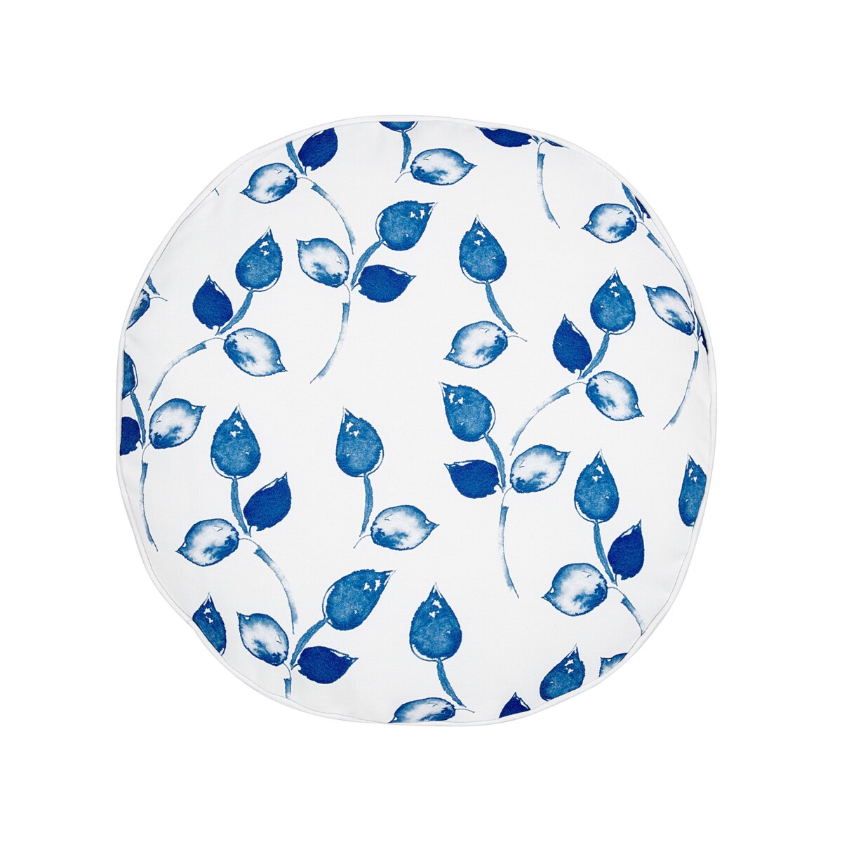 2 poduszki ogrodowe w liście 40 cm biało-niebieska TORBORA