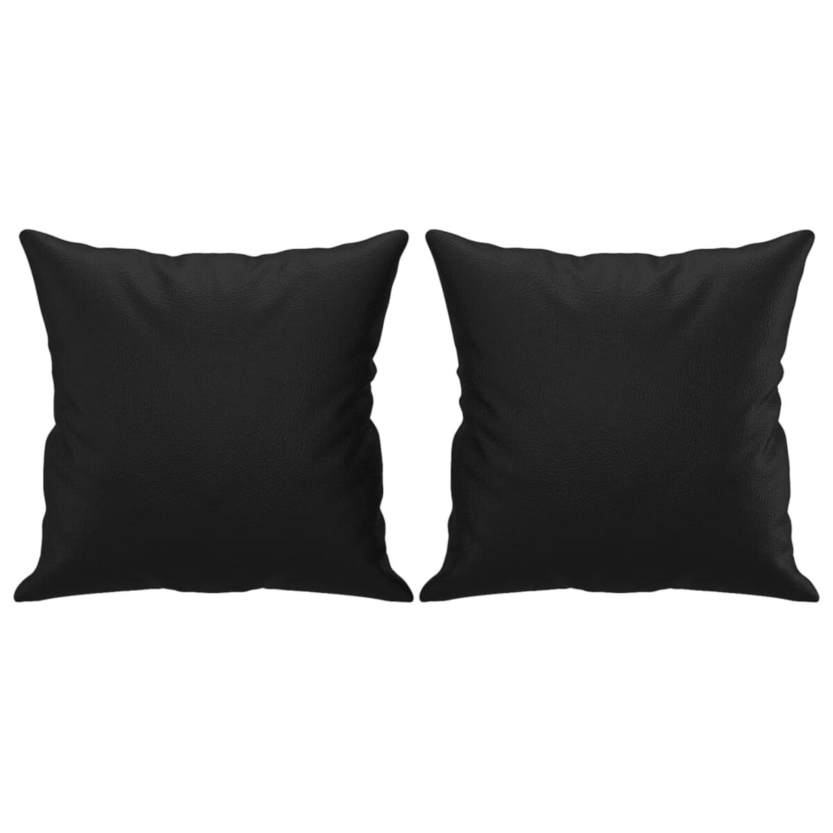 vidaXL 3-osobowa sofa z poduszkami, czarna, 180 cm, sztuczna skóra