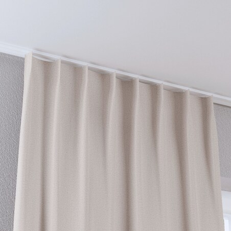 Zasłona na haczykach flex pojedynczych 130x245 beżowy