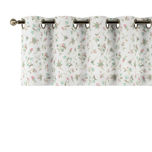 Lambrekin na kółkach 260x40 małe kwiaty na jasnym tle