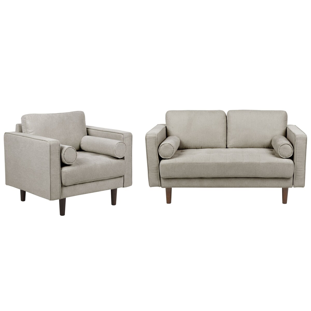 Komplet wypoczynkowy dla 3 osób NURMO Beżowoszary