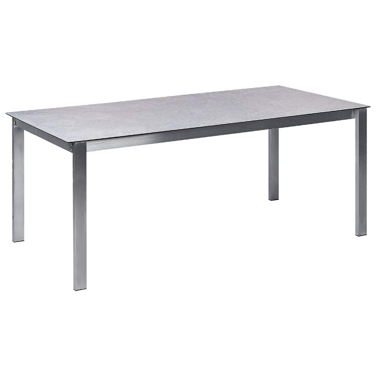 Stół ogrodowy szklany 180 x 90 cm szary COSOLETO