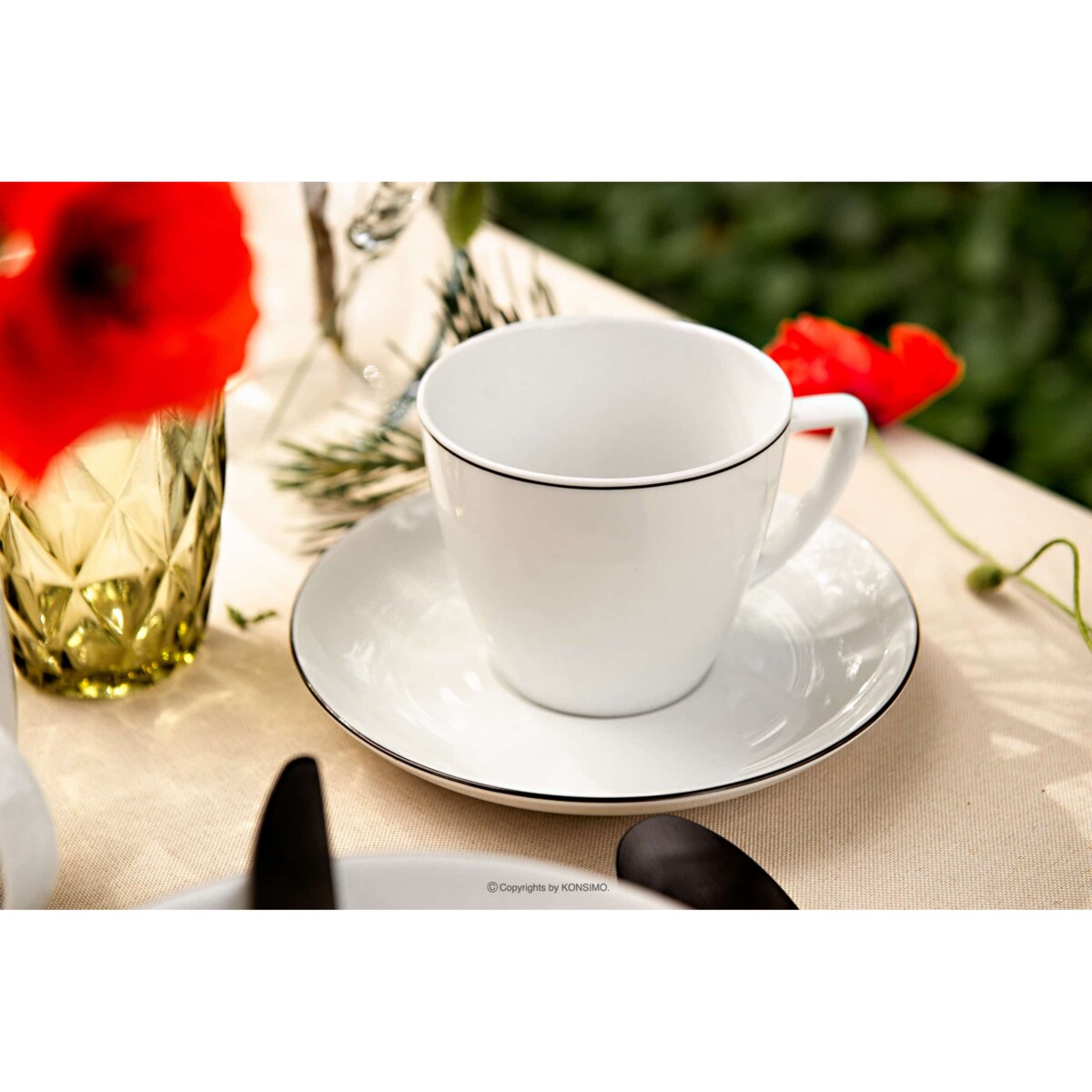 Komplet filiżanek 6os. (12el.) BOSS CZARNY RANT