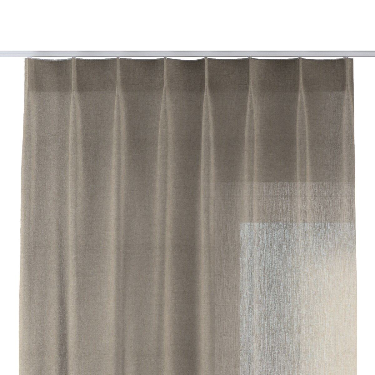 Zasłona na haczykach flex pojedynczych 130x245 beżowy