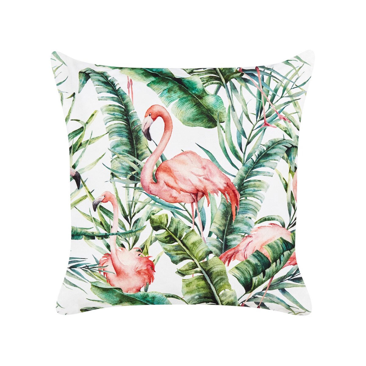 2 poduszki ogrodowe we flamingi 45 x 45 cm wielokolorowe ELLERA