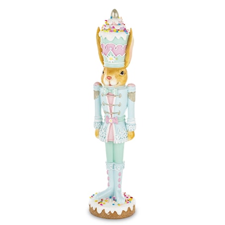 Dekoracja - króliczek na torcie 26,5x6,5x6,5 cm Tortowy ludek