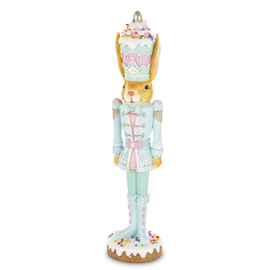 Dekoracja - króliczek na torcie 26,5x6,5x6,5 cm Tortowy ludek