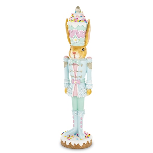 Dekoracja - króliczek na torcie 26,5x6,5x6,5 cm Tortowy ludek