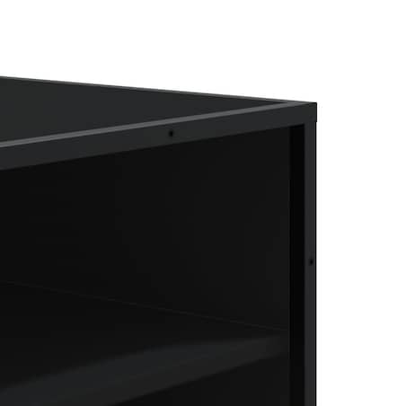 vidaXL Szafka na buty, czarna, 75x38x97,5 cm