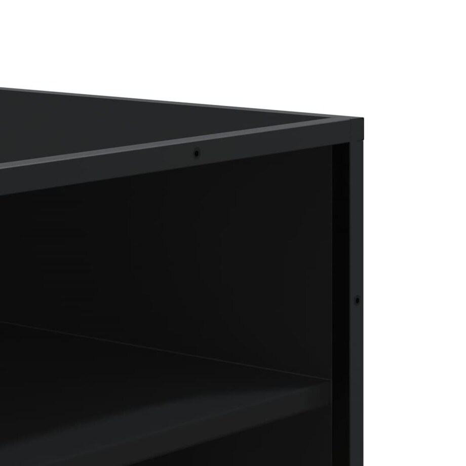 vidaXL Szafka na buty, czarna, 75x38x97,5 cm