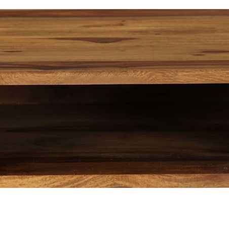 vidaXL Biurko, 110x55x76 cm, lite drewno akacjowe