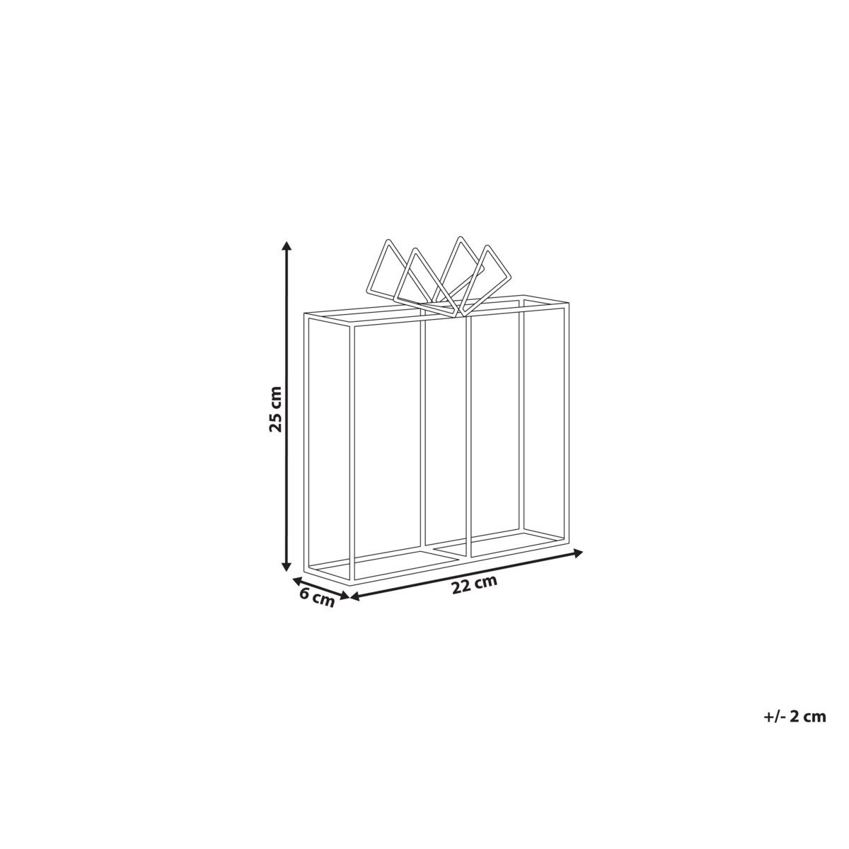 Dekoracja ogrodowa LED prezent świąteczny 25 cm biały KEMI