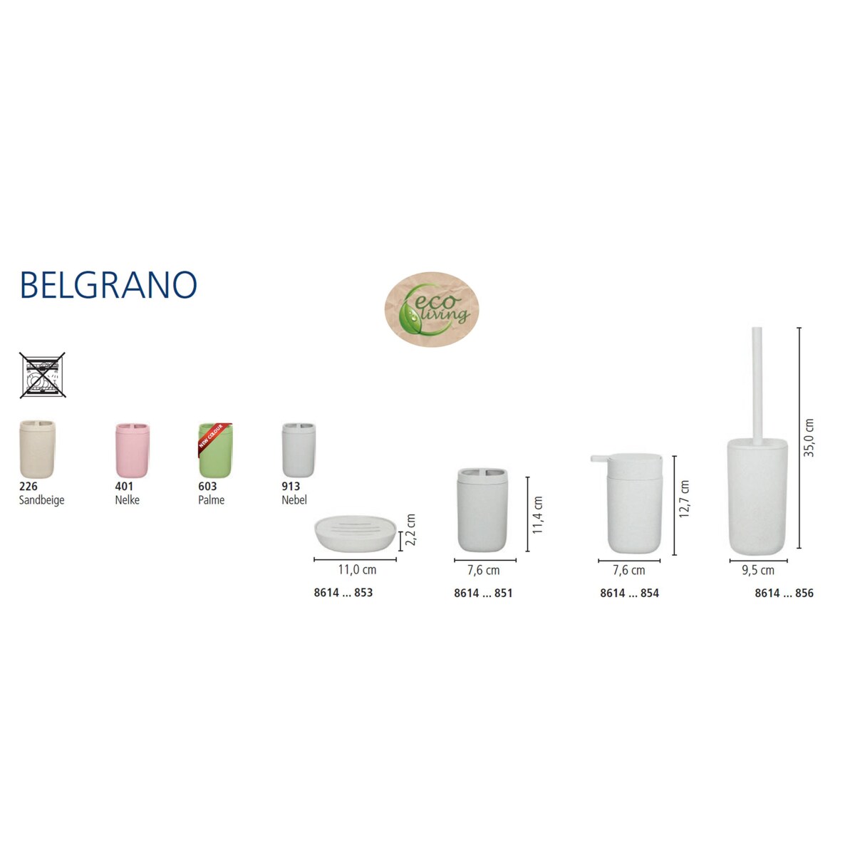 Kleine Wolke Belgrano Ekologiczny Dozownik do mydła Palme Zielony