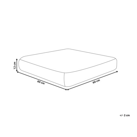 Poduszka podłogowa bawełniana 60 x 60 x 12 cm wielokolorowa MAPLE