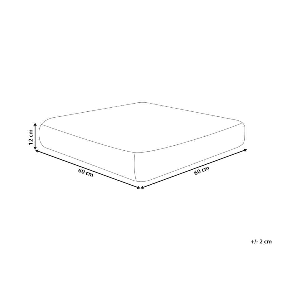 Poduszka podłogowa bawełniana 60 x 60 x 12 cm wielokolorowa MAPLE