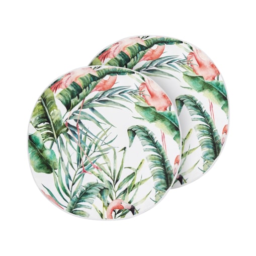 2 poduszki ogrodowe we flamingi 40 cm wielokolorowe ELLERA