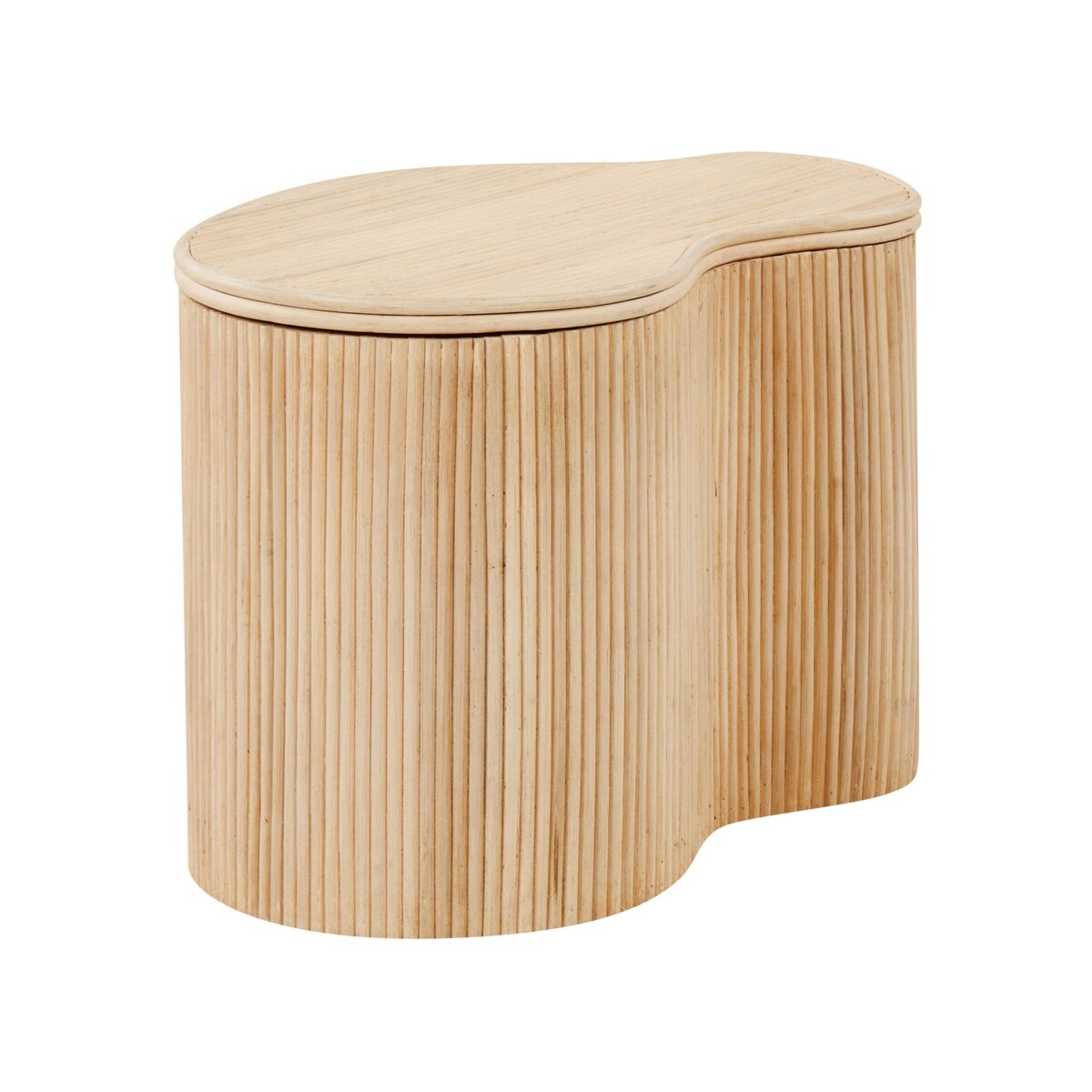 Zestaw 2 stolików kawowych rattanowych naturalny SALANTI