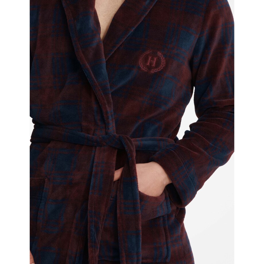 Szlafrok Undergo 40985-83X Bordowy Bordowy, XL