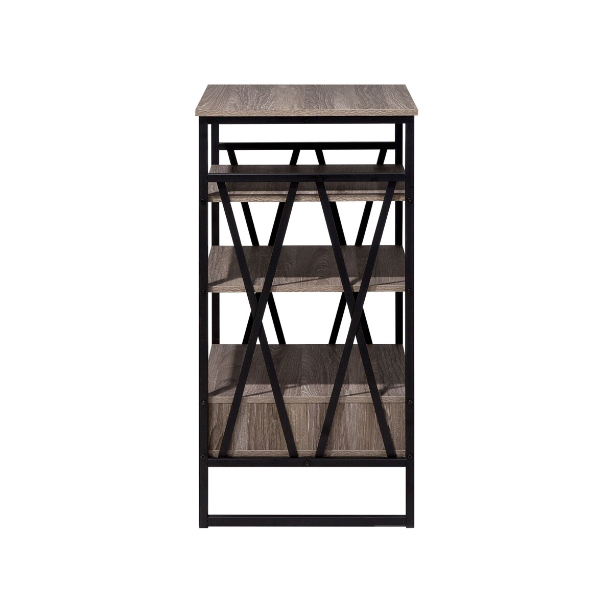 Regał 3 półki brązowoszary KEENE