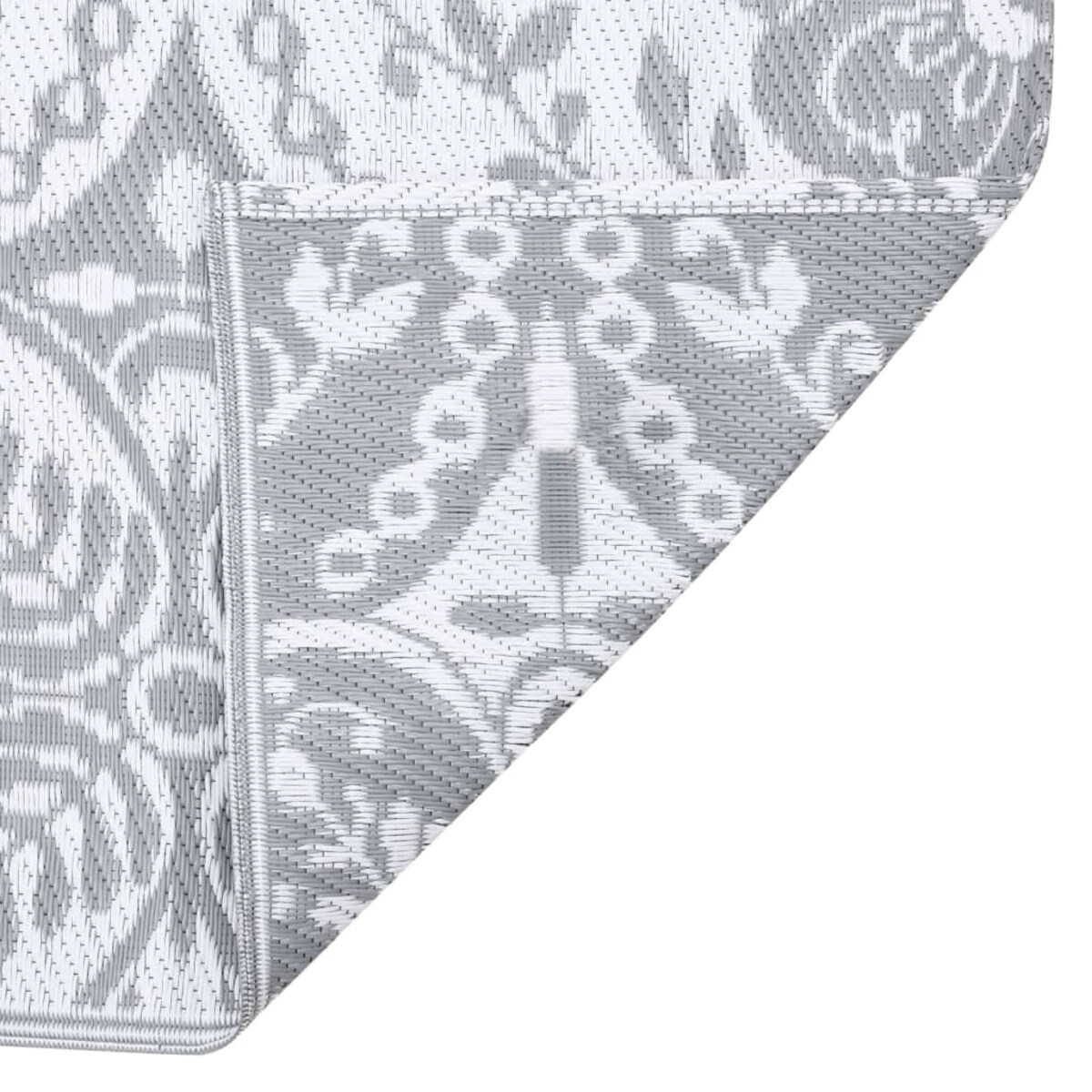 vidaXL Dywan zewnętrzny, ARAKIL Jasnoszary, 140x200 cm, PP