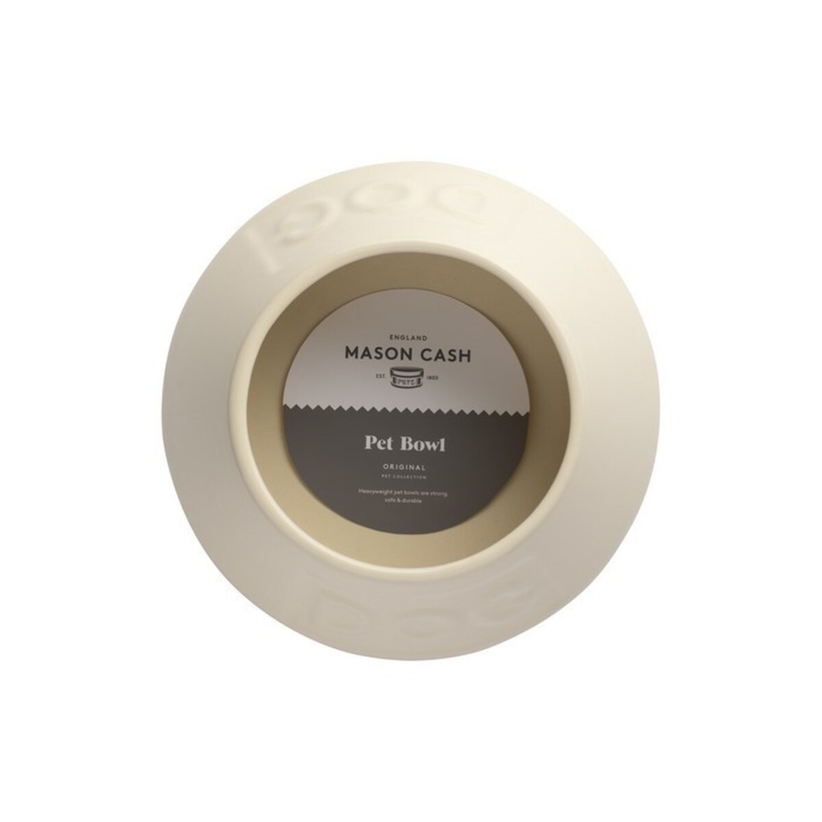 Miska dla psów długouchych kremowa, 21 x 8.5 cm, Mason Cash