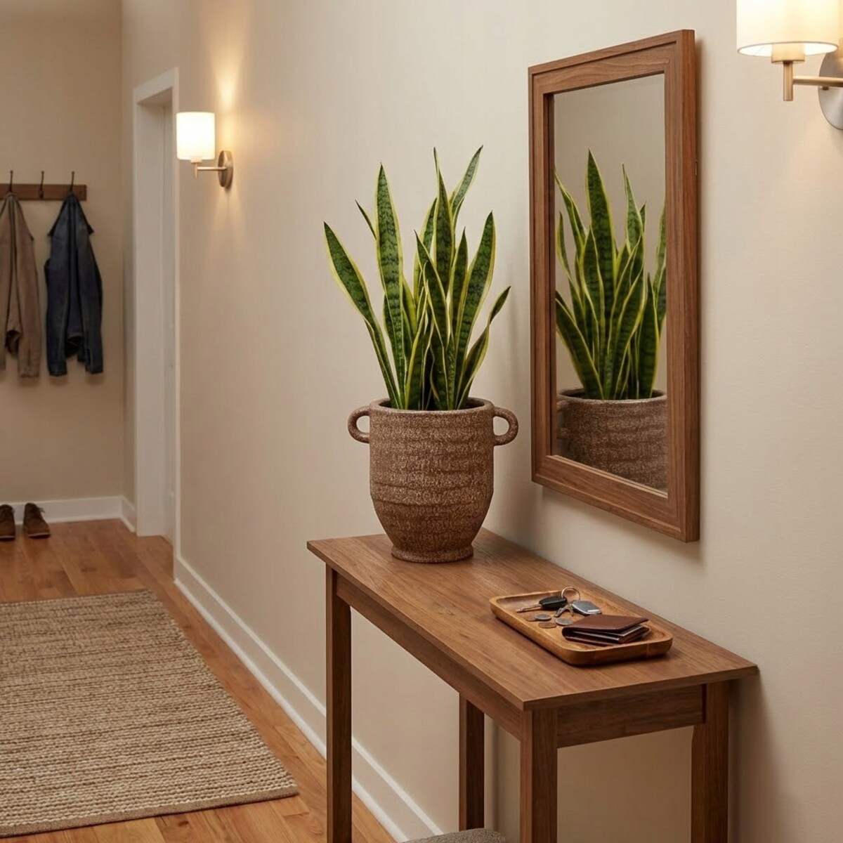 DONICZKA CERAMICZNA NA BALKON TARAS BONSAI KWIATY BRĄZOWA LOFT BOHO DUŻA