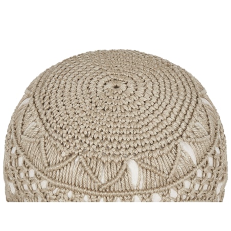 Puf AADHI Beżowy 50 cm 50 cm