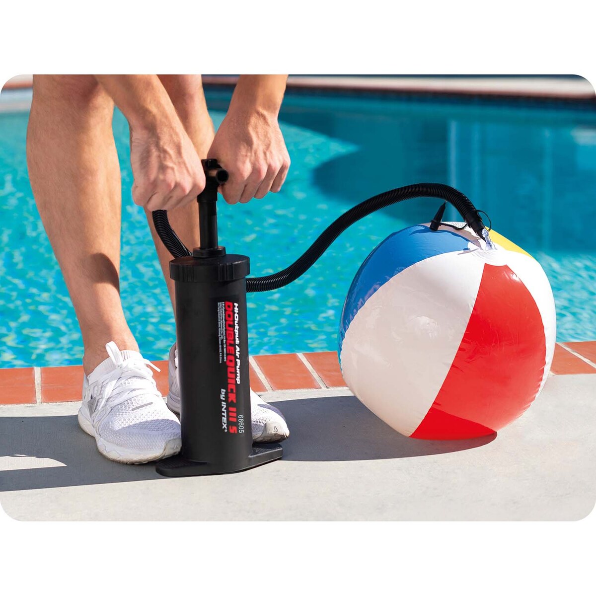 Pompka ręczna Intex tłokowa do materaca dwukierunkowa