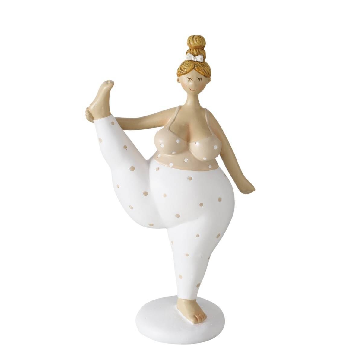 Figurka porcelanowa Joga, kobieta, 22 cm