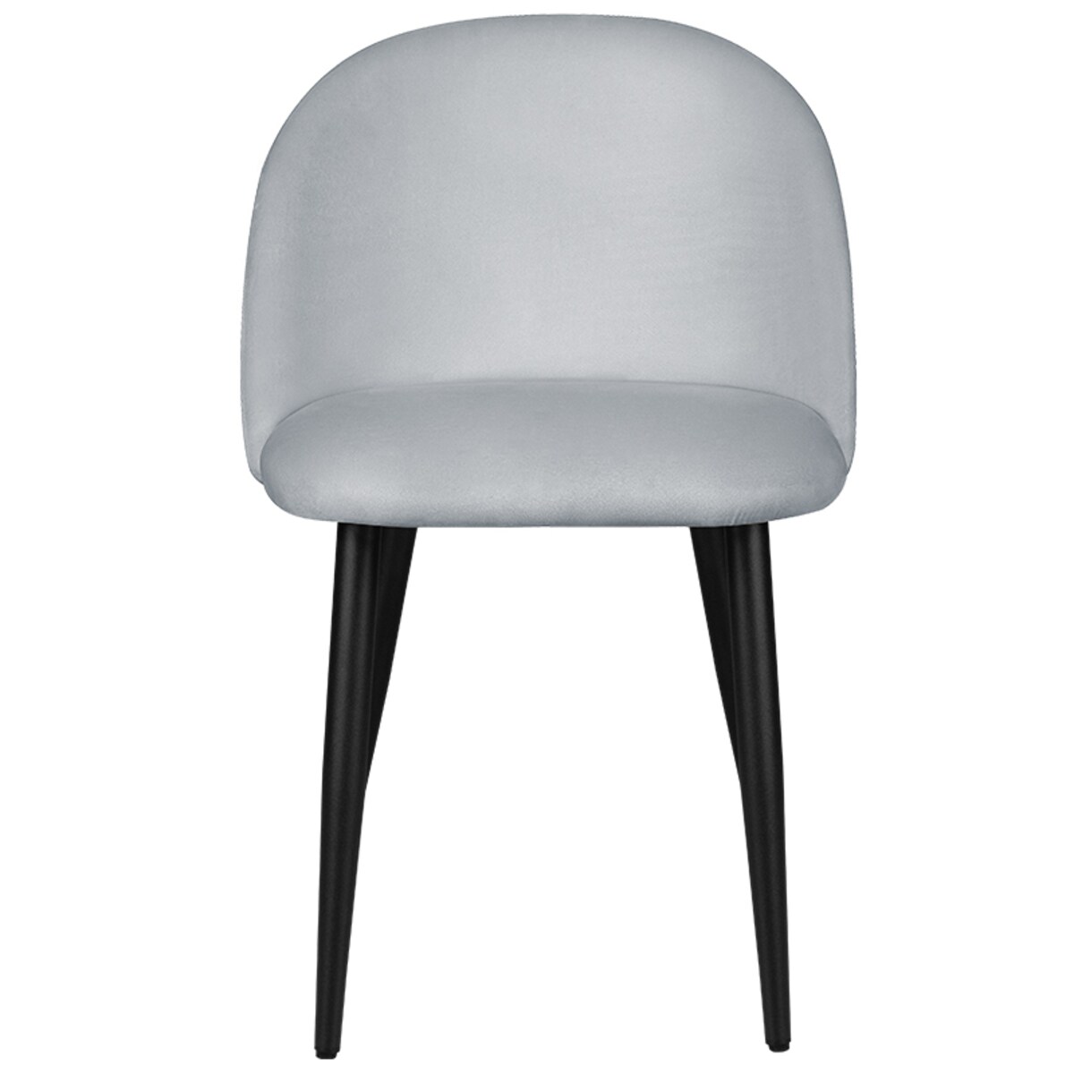 Krzesło tapicerowane do salonu jadalni welurowe velvet szare nowoczesne