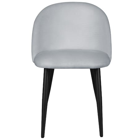 Krzesło tapicerowane do salonu jadalni welurowe velvet szare nowoczesne