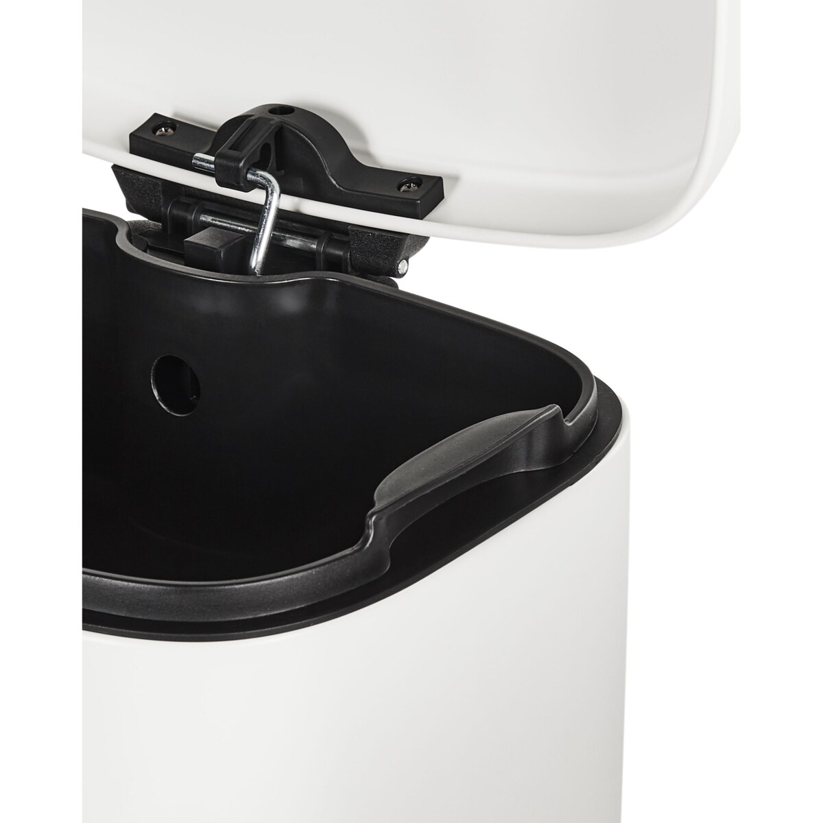 Kosz na śmieci z pedałem 30 L ECOCOLLECT Metal Biały