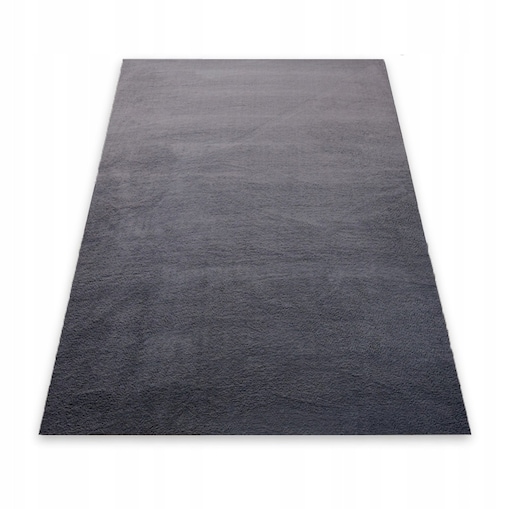 Dywan pluszowy szary miękki miły rabbit 140x200