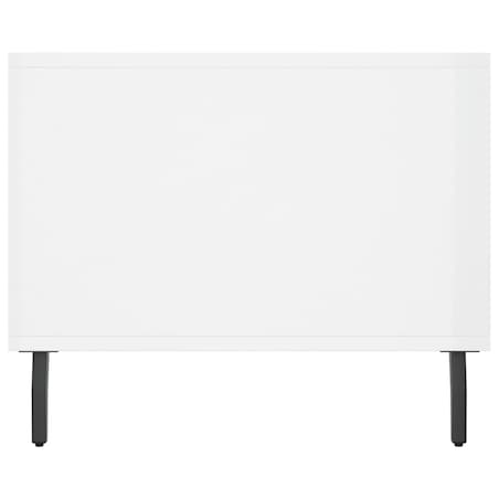 vidaXL Stolik kawowy, biały o wysokim połysku, 90x50x40 cm