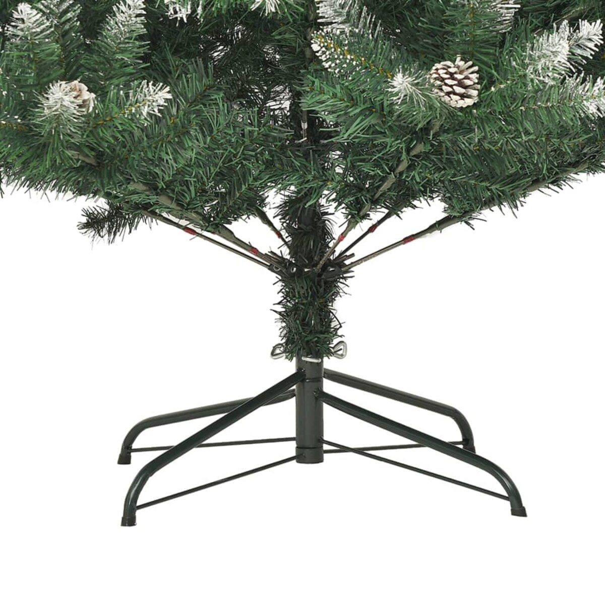 vidaXL Sztuczna choinka ze stojakiem, 120 cm, PVC