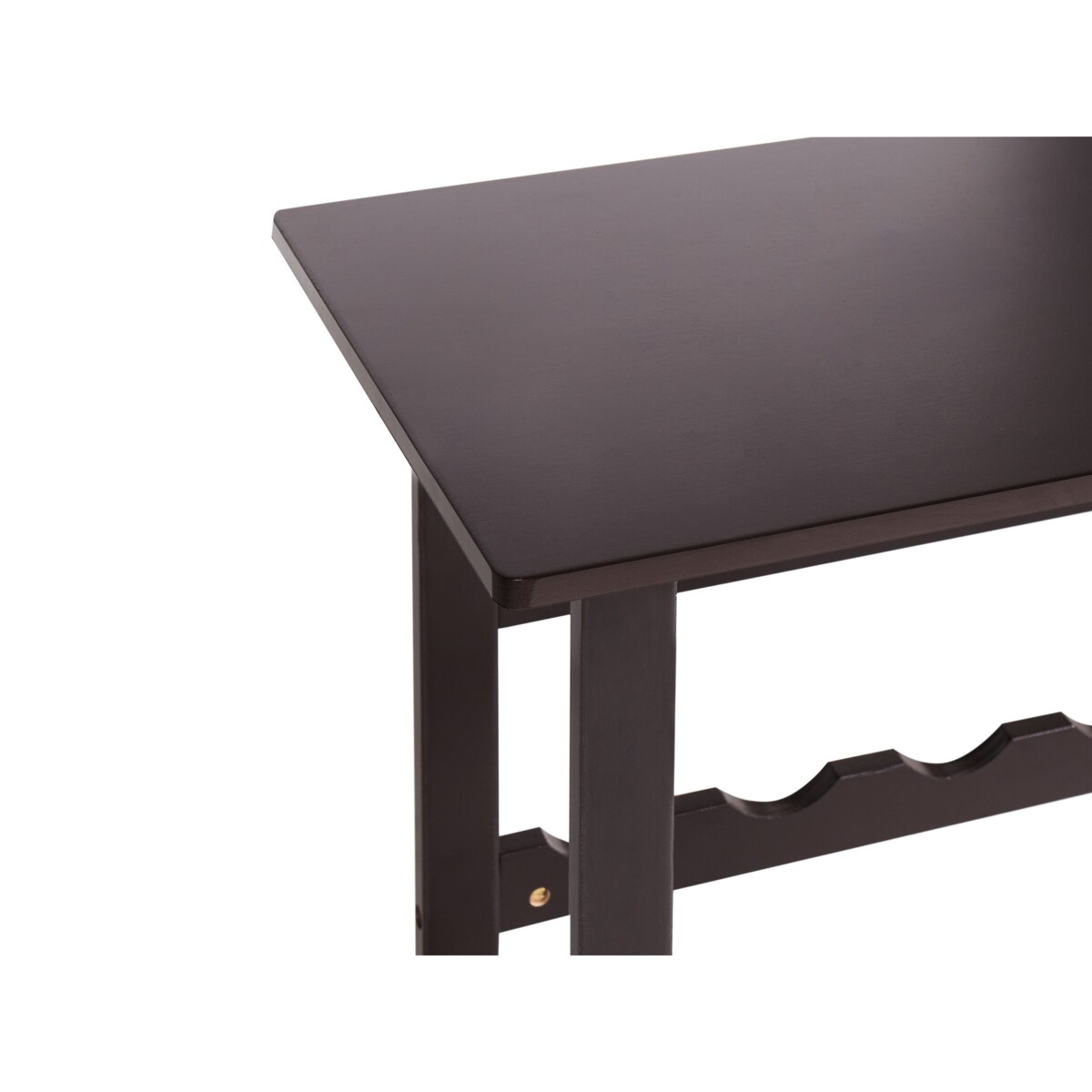 Stojak na wino ROWLEY 91 cm Ciemnobrązowy