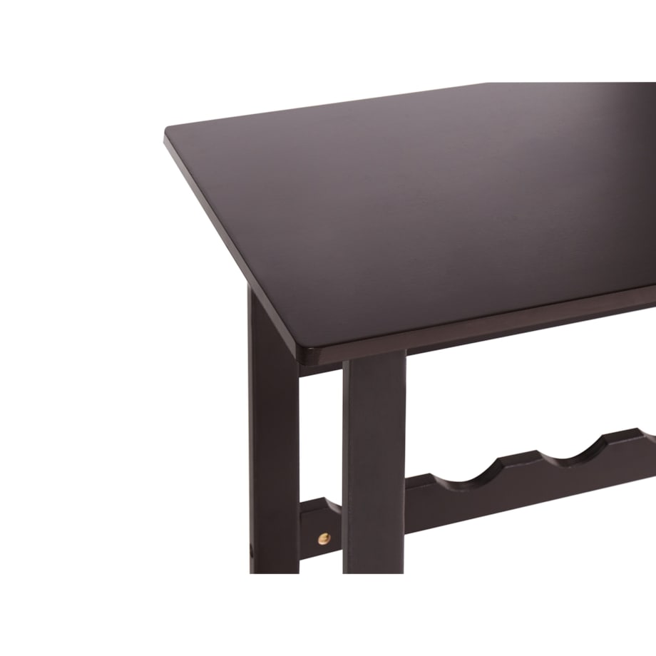 Stojak na wino ROWLEY 91 cm Ciemnobrązowy