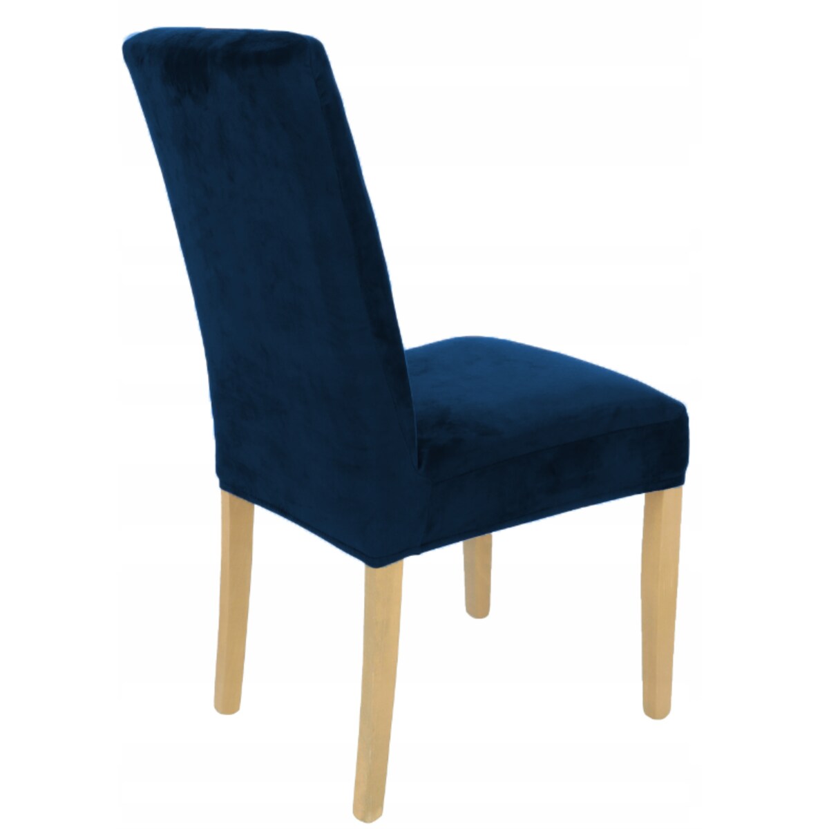 POKROWIEC NA KRZESŁO GRANATOWY WELUR ELASTYCZNY [21WH]