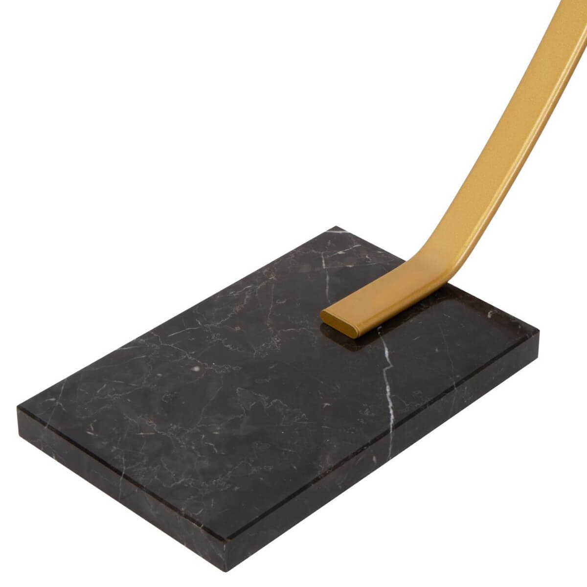 Łukowa lampka biurkowa Curve 44700/11/02 Lucide LED 15W 2850K marmur czarna złota