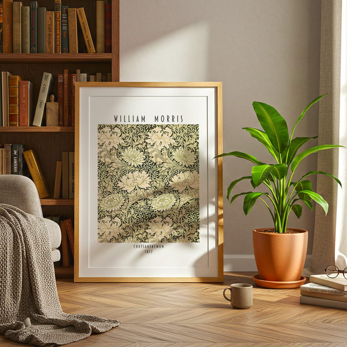 plakat william morris chrysanthemum 50x70